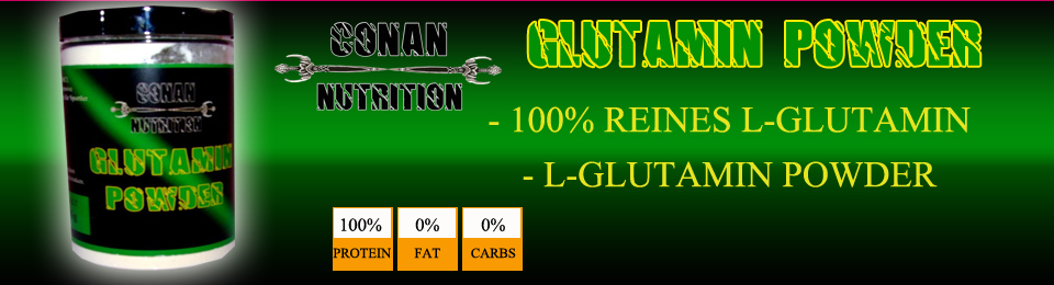 Banner Conan Nutrition GLUTAMIN POWDER