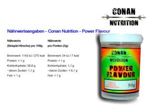 Conan Nutrition Power Flavour Nahrwerttabelle